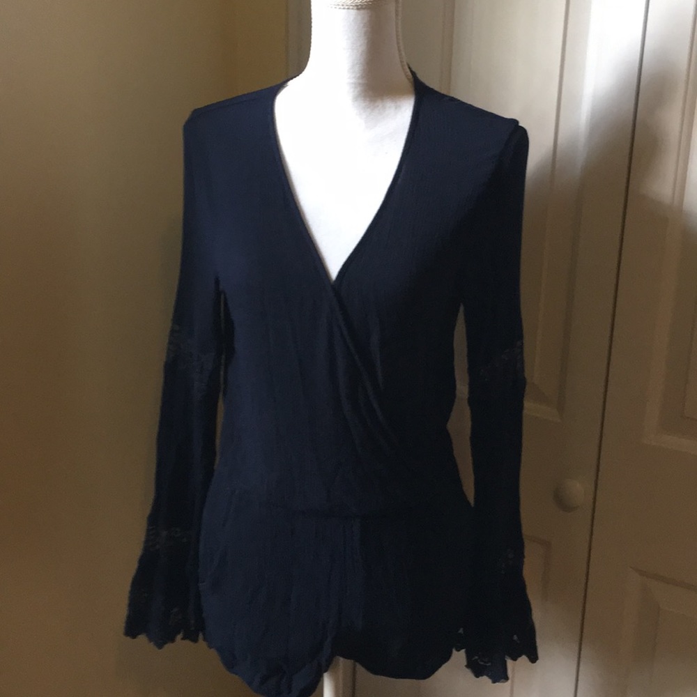 Forever 21 M Sexy Wrap Romper Short Jumpsuit